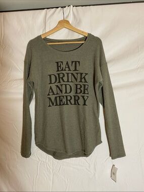 Signorelli Olive Green Graphic Tee with Black Print